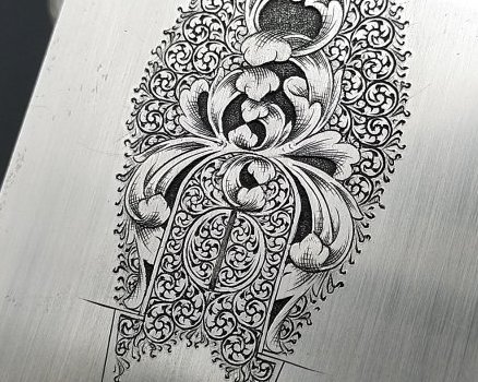 gravure style anglais en champ-levé