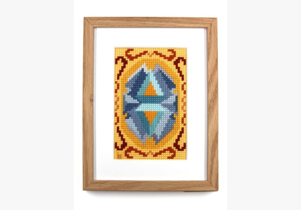 Tableau géométrique moderne Aqua-extra