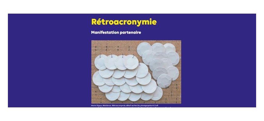 RÉTROACRONYMIE 28 juin 2022
