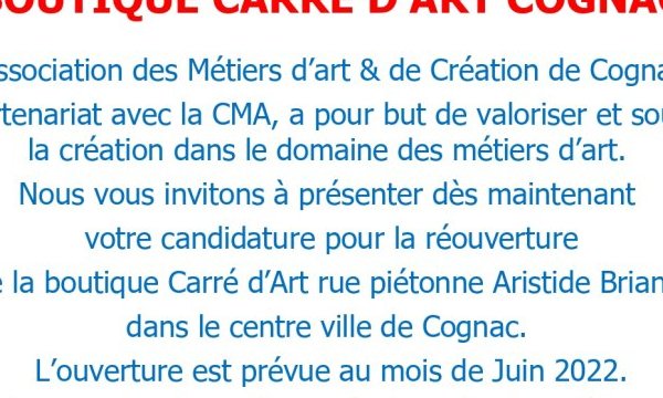Création d’une boutique des savoir-faire d’excellence