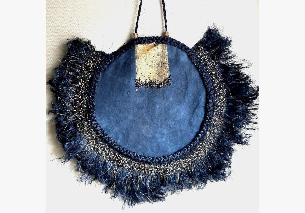 L’astre bleu-décoration murale textile