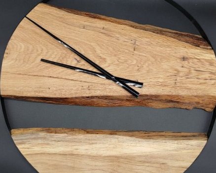 Horloge murale XL en chêne