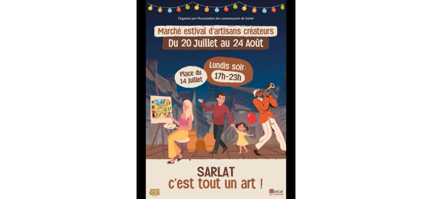 Marché estival d’artisans créateurs