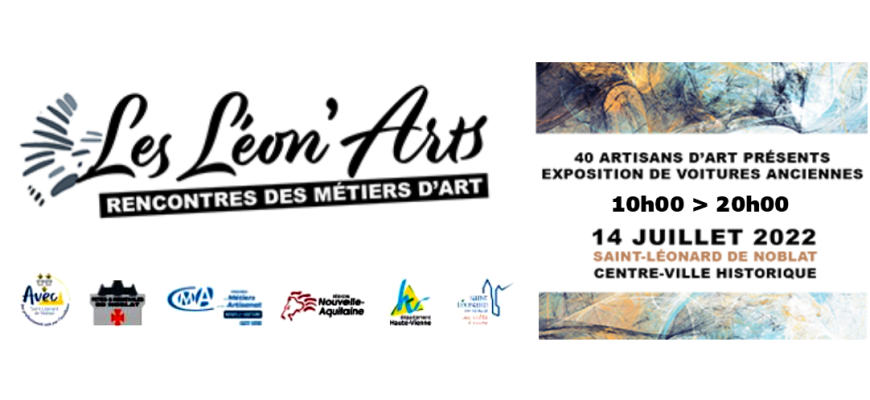 LÉON’ARTS,  1ère édition des rencontres métiers d’art avec ses 40 professionnels et 30 véhicules anciens