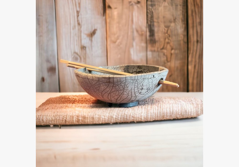 Bol à riz en Raku