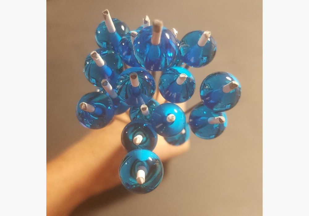 Perles de verre de Murano filées à la flamme