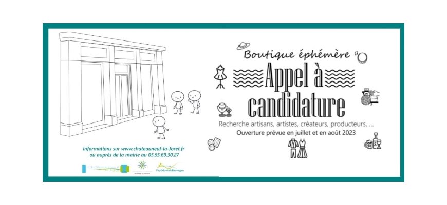 Boutique estivale à Châteauneuf-la-Forêt