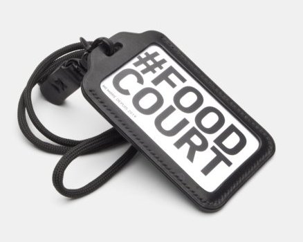 Porte-badge en cuir noir – cousu main | Darksails