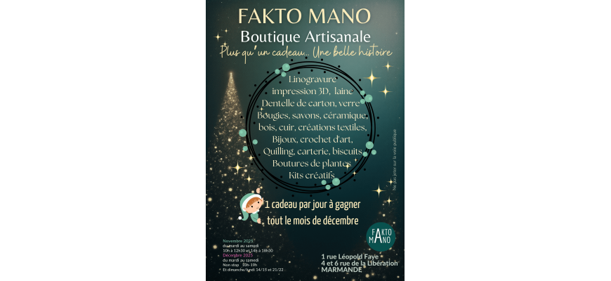 Fakto Mano - boutique artisanale&nbsp;: Plus qu’un cadeau, une belle histoire
