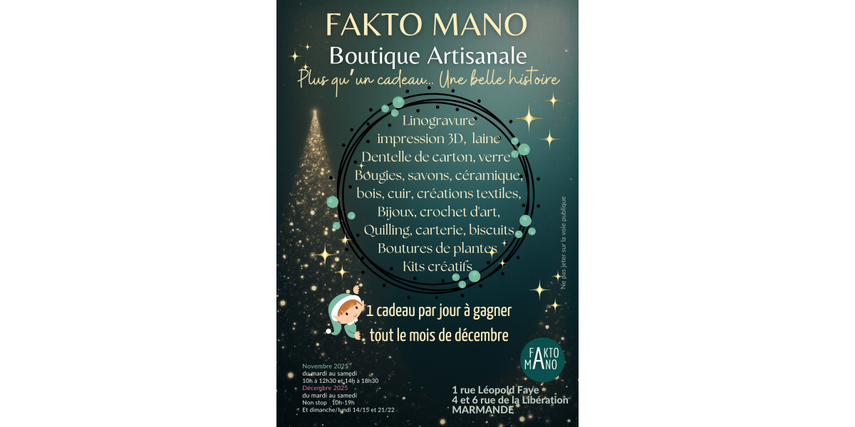 Fakto Mano - boutique artisanale : Plus qu’un cadeau, une belle histoire