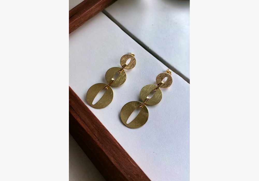 Boucles d’oreilles dorées par Les créas de Téha