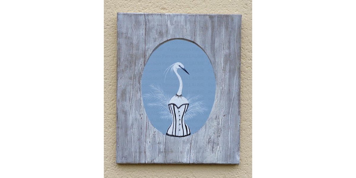 toile 38 x 46, cadre entrompe l’oeil