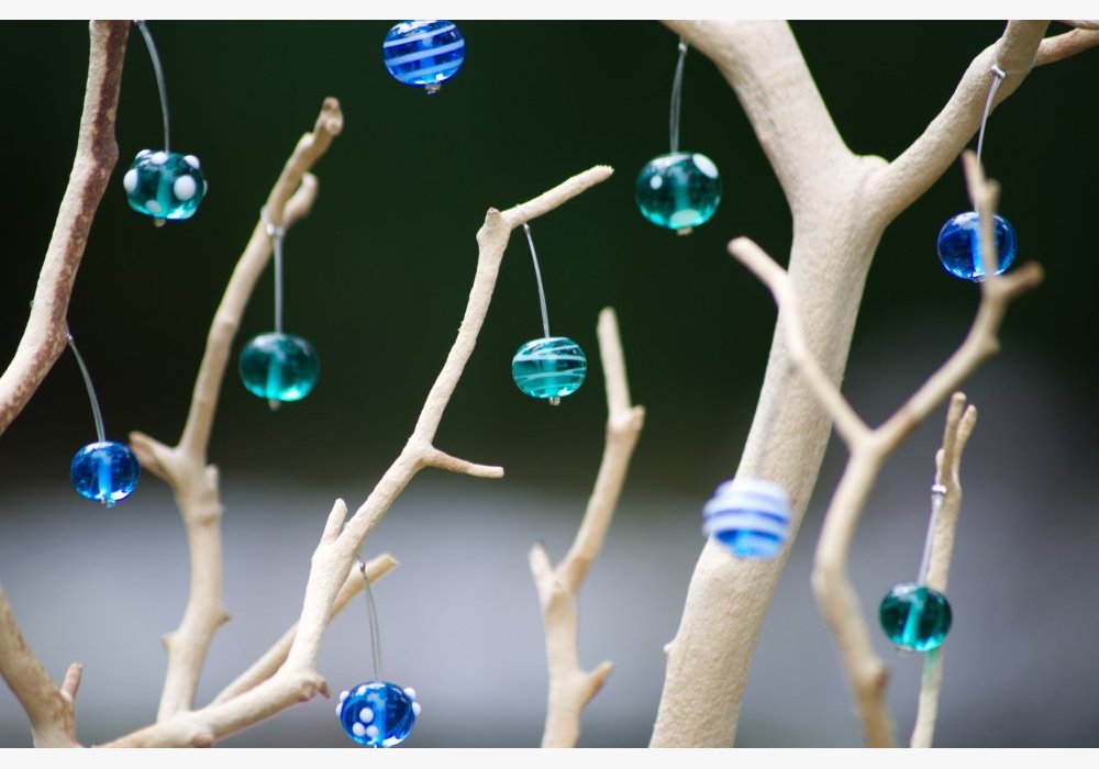 Pièce unique, arbre à perles