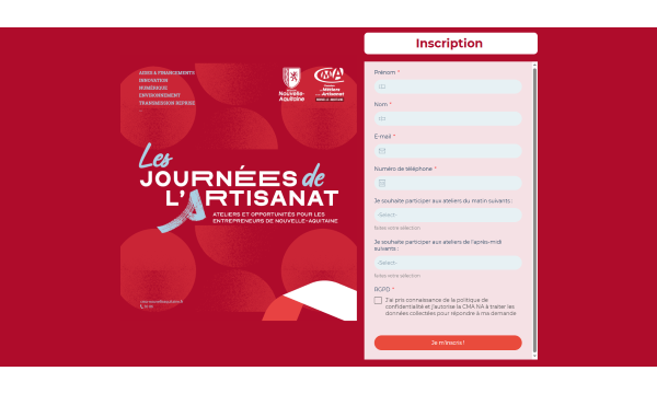 Les journées de l’Artisanat de Nouvelle-Aquitaine