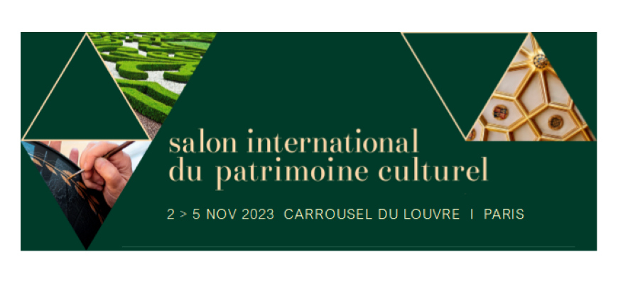 Candidatez au pavillon de Nouvelle-Aquitaine au Salon International du Patrimoine Culturel 2023