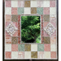 Miroir mosaïque de feuilles