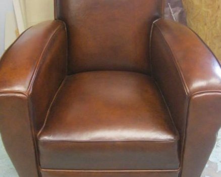 Fauteuil Club cuir mouton