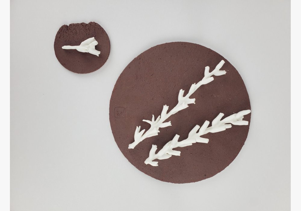 Applique murale porcelaine sur grés