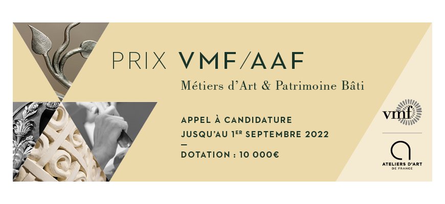PRIX AAF-VMF « MÉTIERS D’ART ET PATRIMOINE BÂTI »