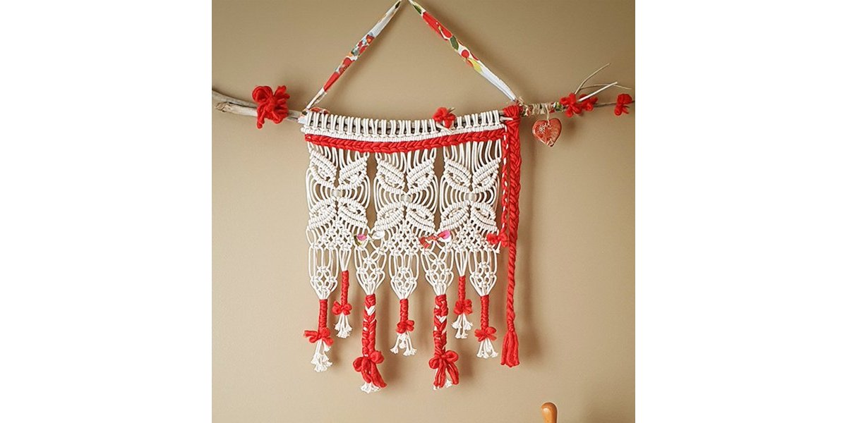 Macramé collection Coquelicot - branche