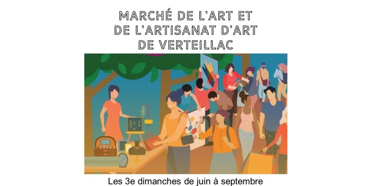 Marché de l’art et de l’artisanat d’art à Verteillac