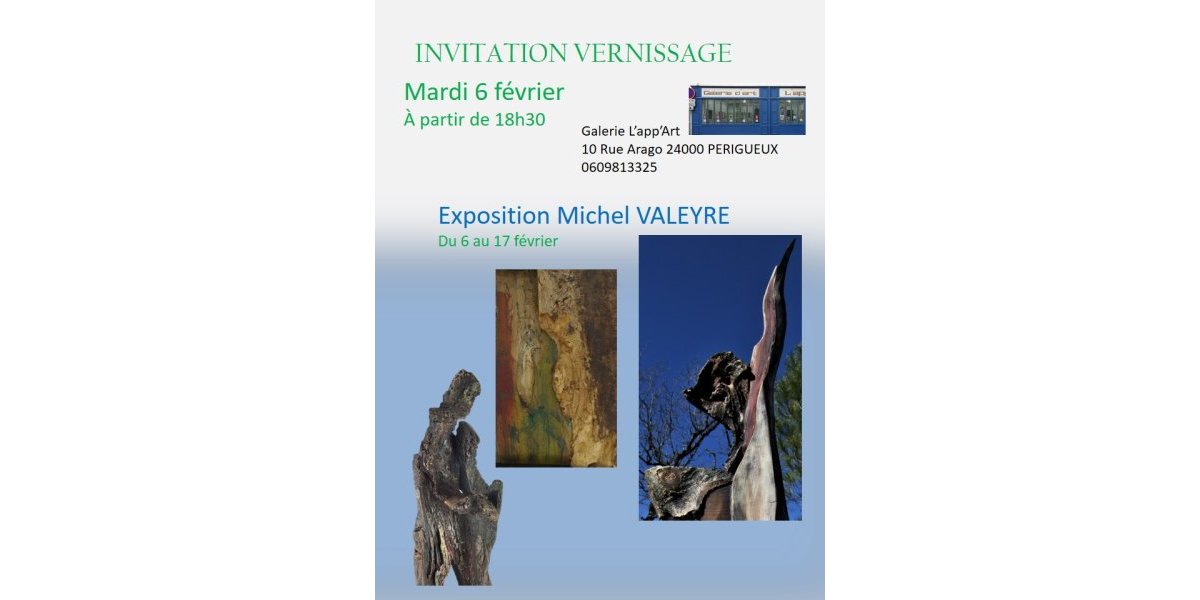 Exposition Michel Valeyre - Galerie L’APPART 