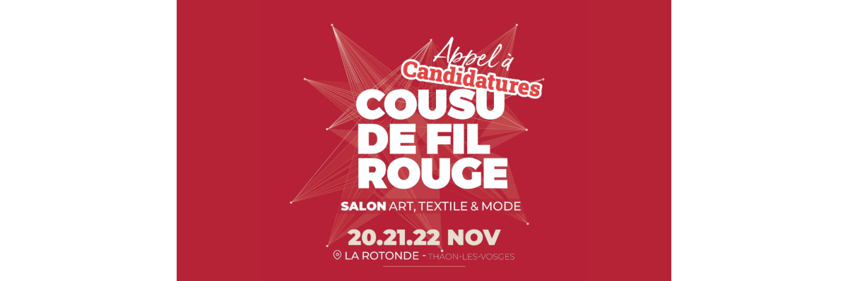 Appel a candidature - Salon Cousu de Fil Rouge 