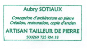 Aubry SOTIAUX taileur de pierre
